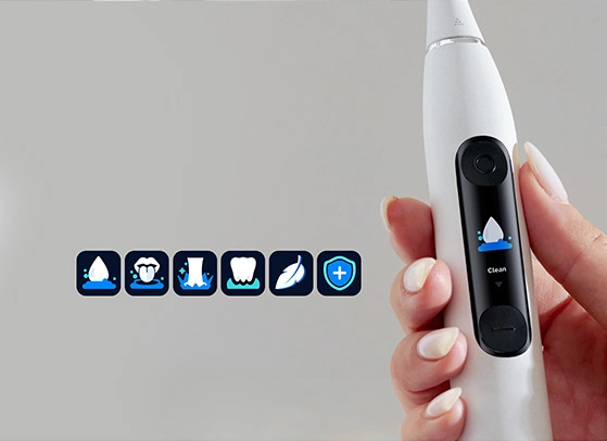 Different brushing modes available