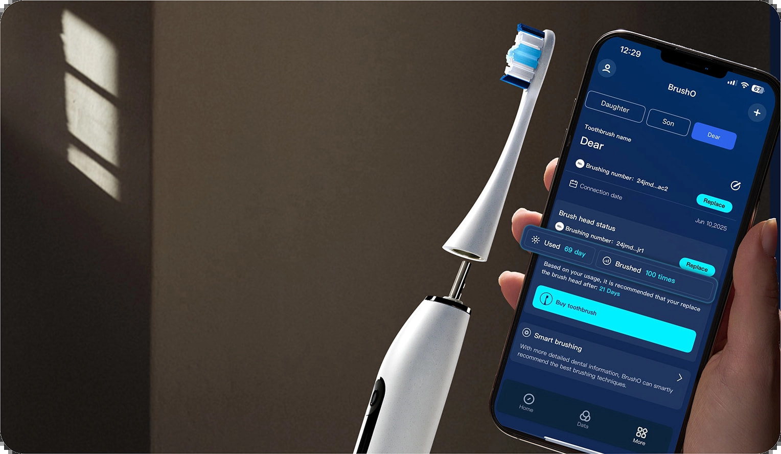 Replacement Brush Heads Reminder